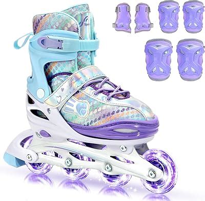 Sportneer 4 Size Adjustable Inline Skates for Girls, India | Ubuy