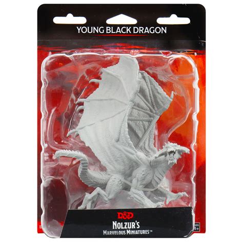 Acheter D&D Nolzur's Marvelous Unpainted Miniatures: Young Black Dragon ...