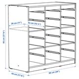 TROFAST storage combination with shelves, room divider/white, 99x44x95 ...