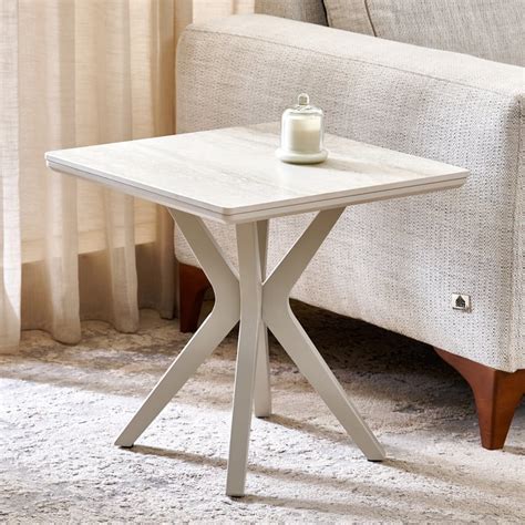 Buy Ivory Ceramic Top End Table - Beige from Home Centre at just INR ...