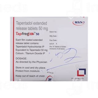 Tapfree 50 Mg Tablet Er 15 - Uses, Side Effects, Dosage, Price | Truemeds
