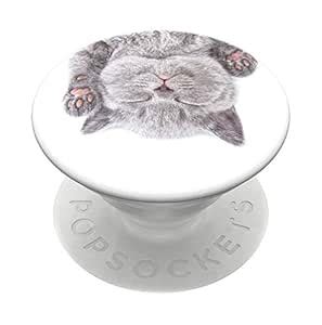 PopSockets: PopGrip with Swappable Top for Phones and Tablets - Cat Nap ...