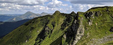 Download wallpaper 2560x1024 mountains, slope, greenery, landscape ...
