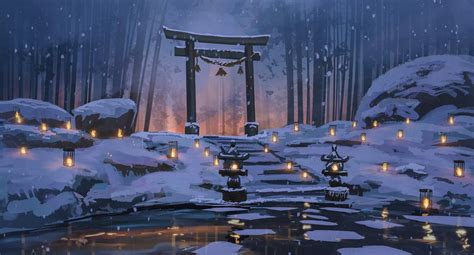 Winter Snow Anime Wallpapers - Wallpaper Cave