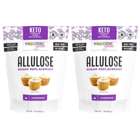 Amazon.com : Wholesome Yum Powdered Allulose Sweetener - Natural Powdered Sugar Substitute ...