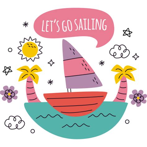 Sailing Stickers - Free transportation Stickers