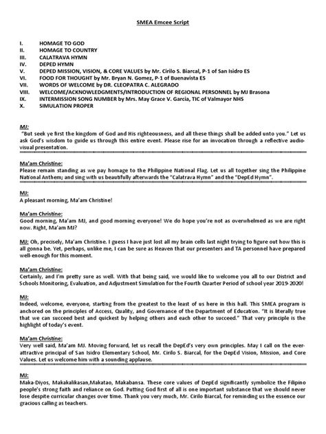 Image result for Emcee Script Intor