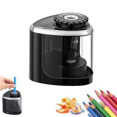Electric Pencil Sharpeners Powerful Stall-Free Motor Portable Electric ...