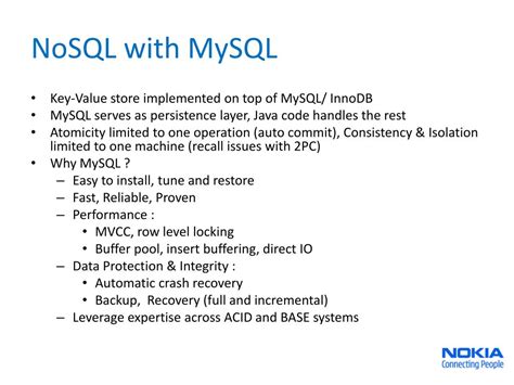 Image result for Using MySQL as NoSQL