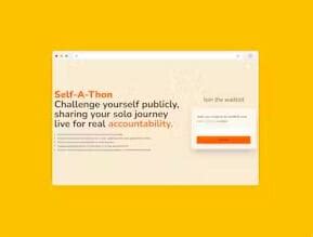 Live Productivity Hackathon Sessions : Self-A-Thon