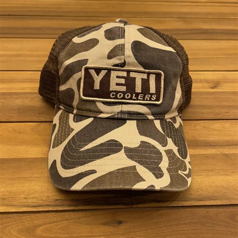 Mens Yeti Coolers Camo Camouflage Patch Mesh Trucker... - Depop