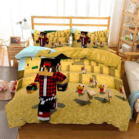 Minecraft Bedding Sets - Colorful Boy Bedroom Linen D564| Lusy Store