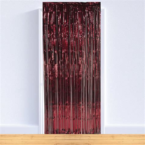 Buy Beistle 1-Ply Tinsel Foil Fringe Curtain Photo Booth Backdrop ...