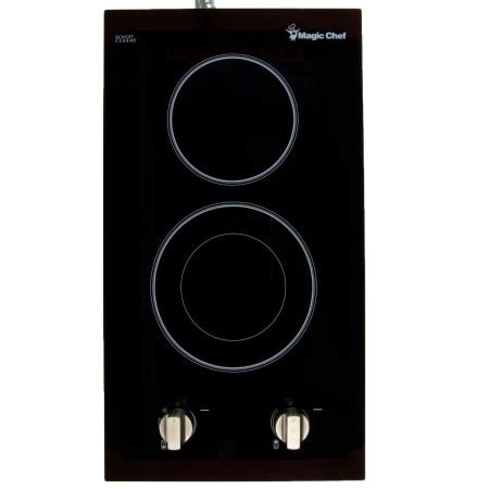 Magic Chef MCSCTE12BG1 12 Inch Wide 2 Burner Electric Cooktop with ...