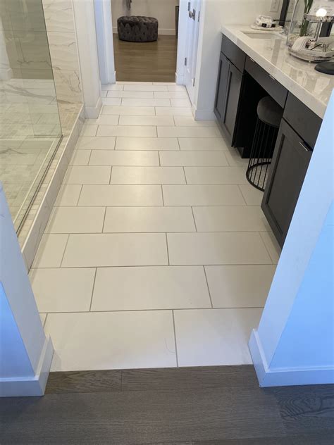 Pin by Nichole Bowman on Bathroom Remodel | White tile bathroom floor ...