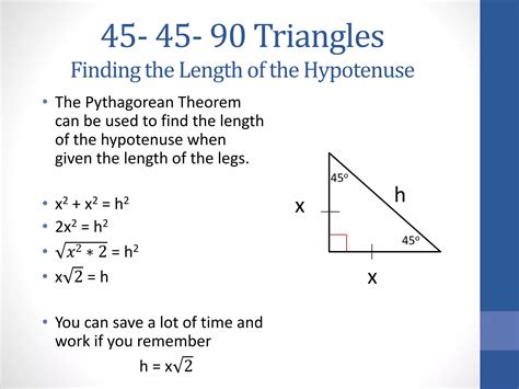 45 45-90 triangles | PPTX
