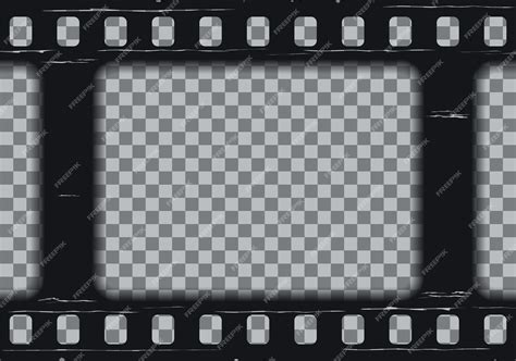 Photo frame. old cinematic tape. vector illustration. | Premium Vector