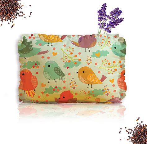 Novo Baby Rai Mustard Seeds Pillow with Lavender, Baby-Round Head ...
