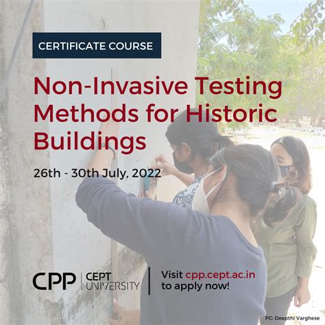 Certificate Course On Non-Invasive Testing Methods For Historic ...