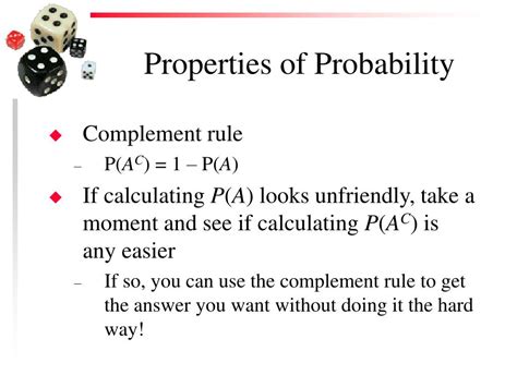 Image result for Probability Distribute Complement