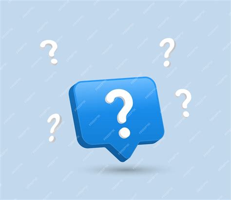 Tło znaku zapytania w dymku 3d lub znak wsparcia faq ikona często ...