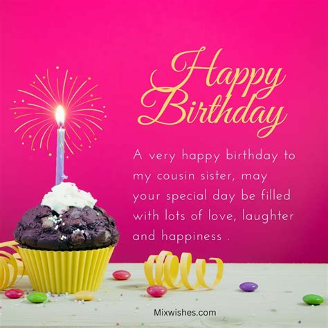 60 + Beautiful Happy Birthday Wishes For Cousin Sister - Happy Birthday ...