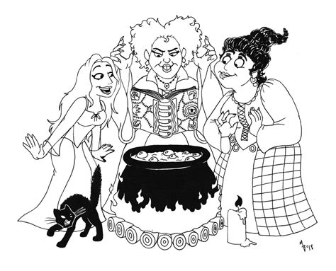 Free Printable Hocus Pocus Coloring Pages - Printable Templates