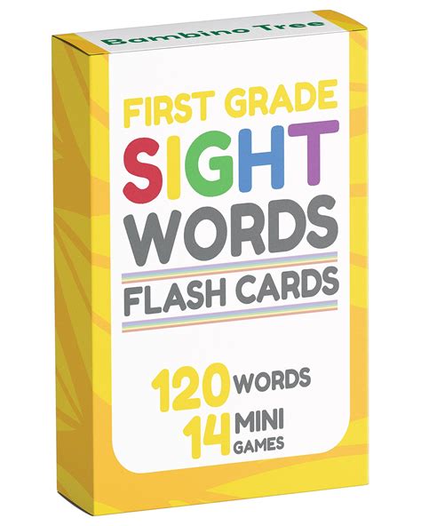 Sight Words Flash Cards 1st Grade - 120 High Frequency Words from Dolch's and Fry's Sight Word ...