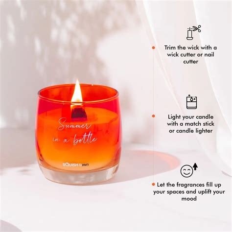 Summer in a bottle - Aromatherapy Scented Candle – Squish Town Private ...
