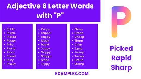 450+ 6 Letter Words with P List, Meaning, PDF