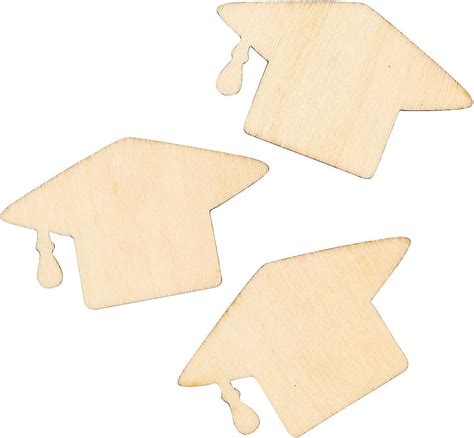 Amazon.com: Fun Express Mini Wooden Graduation Caps - 48 Pieces DIY ...