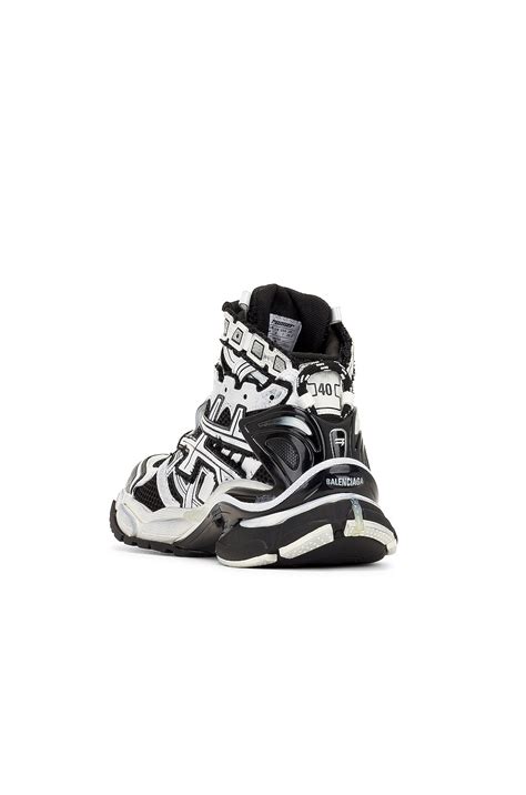 Balenciaga Runner Hightop in White & Black | FWRD