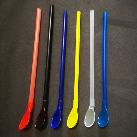 197x7mm plastic disposable spoon straws - Xiamen Sunglan Imp. & Exp.Co ...