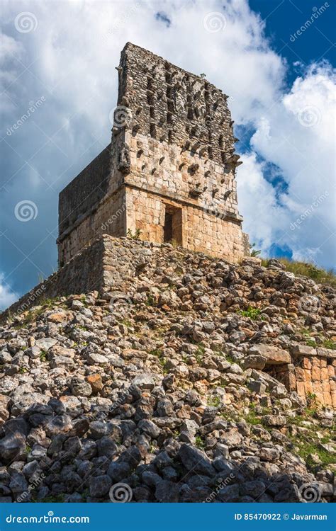 El Mirador Mayan Pyramid, Labna Ruins, Yucatan, Mexico Stock Photo ...