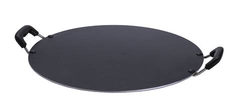 Top Rated Non Stick Flat Tawa, Double Handle High Quality Black Tawa by ...