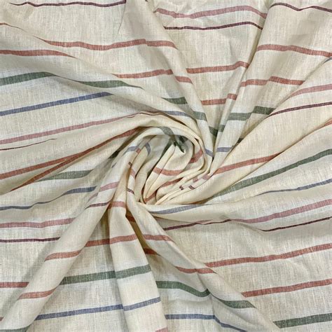 Striped Linen Fabric Online For Shirts At Best Rates The Feel Good Studio