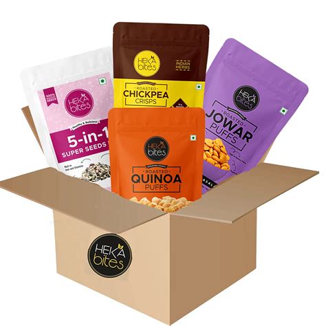 Heka Bites Combo of the month| Healthy Snacks Box |5-in-1 seeds |Quinoa ...
