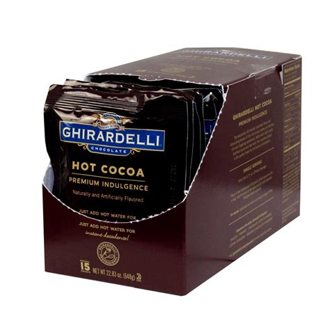 Ghirardelli Premium Double Chocolate Hot Cocoa - 15 single serve ...