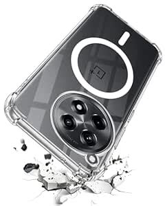 Jkobi Shockproof Crystal-Clear Back Cover for OnePlus 12R 5G (Magsafe ...