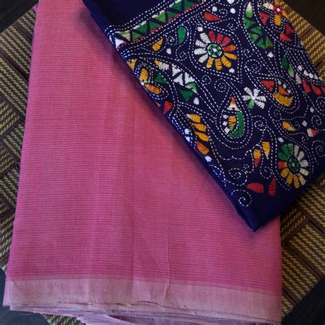 Pink Mangalgiri Handloom Saree – Indiva