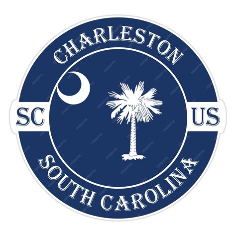 Premium Vector | Charleston south carolina flag usa travel souvenir ...