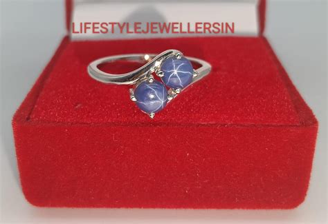 Buy Blue Star Sapphire Handmade Ring , 925 Sterling Silver Ring , Girls ...