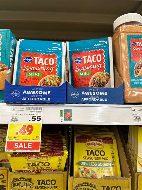 Kroger Taco Seasoning ONLY 49¢! - Kroger Krazy
