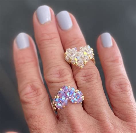 Image result for Beaded Flower Ring Tutorial