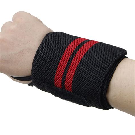 Weight Lifting Training Wraps Wrist Support Gym Fitness Cotton Bandage ...