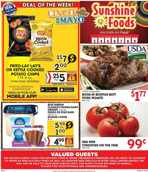 Sunshine Foods Ad Circular - 05/03 - 05/10/2023 | Rabato