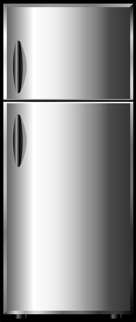 fridge Art vector illustration grey opened refrigerator stock jpg ...