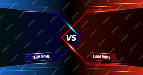 Versus background vs battle team fight vector template | Premium Vector