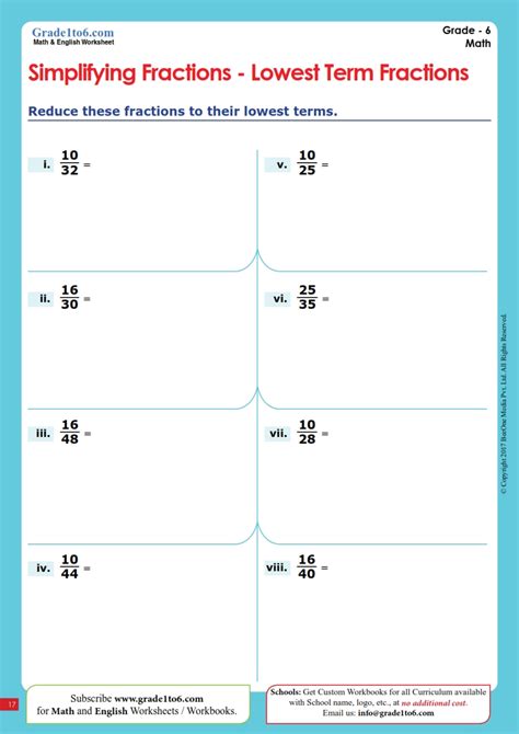 Image result for 6th Grade Printable Math Worksheets Fractions