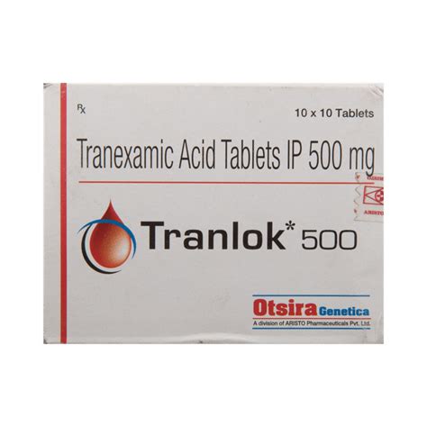 Tranlok 500 Tablet buy now @ ₹137.7 Tablet | Online Rengas Pharmacy India